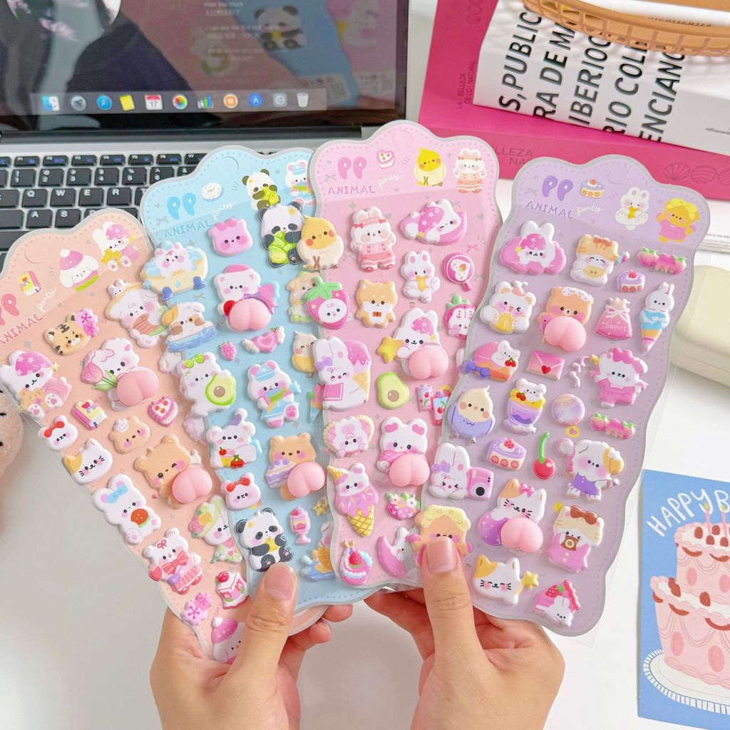 Phone Accessories For Kids - สติกเกอร์เด็ก 3 มิติ น่ารัก รูปทรงก้น 4