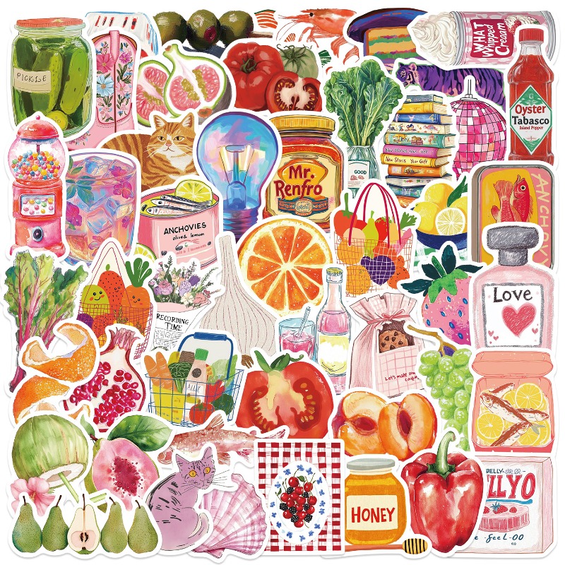 Phone Accessories For Kids - 50 ชิ้น/เซ็ตเมดิเตอร์เรเนียนสุนทรียศาสตร์สมุดภาพ Journaling สติกเกอร์ DIY ตกแต่งเคสโทรศัพท์กระเป๋าเดินทางสติกเกอร์นักเรียนอุปกรณ์เด็กของขวัญ