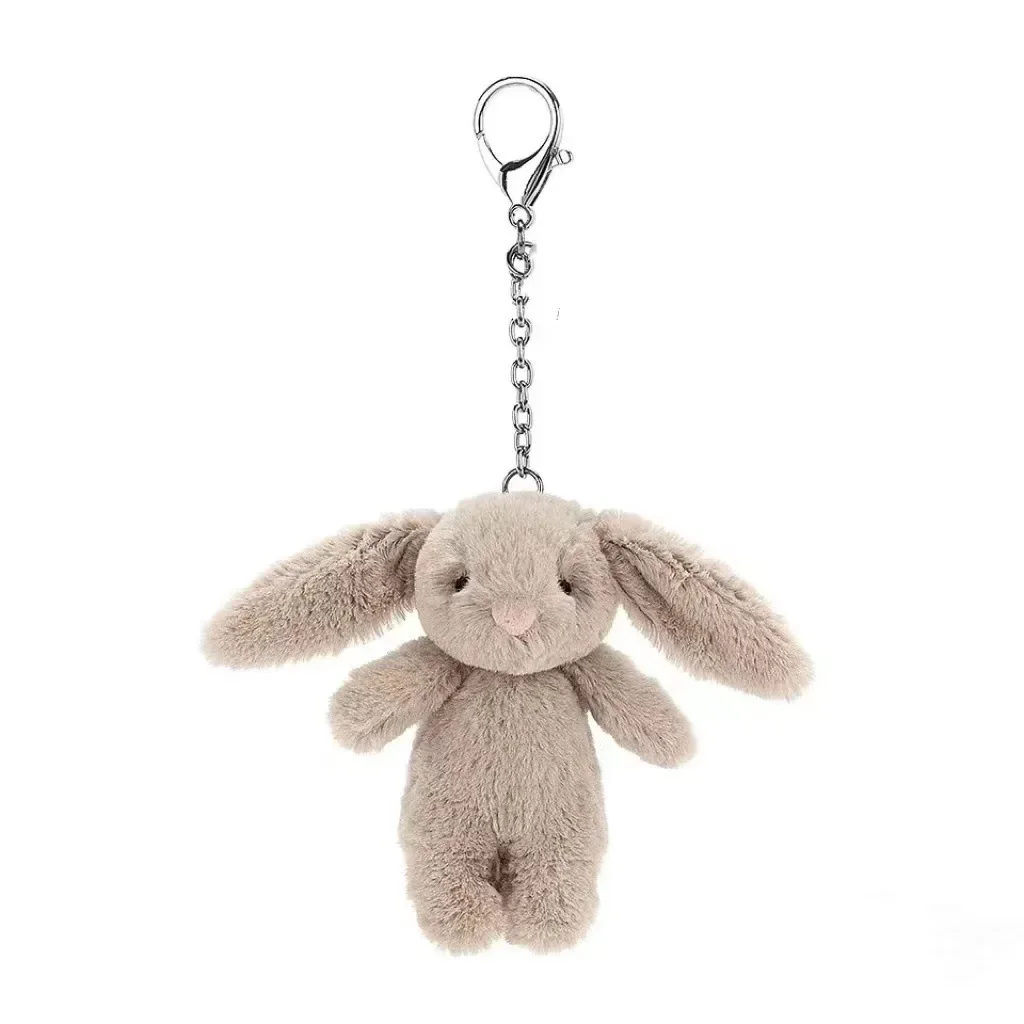 Phone Accessories Cute - ตุ๊กตากระต่ายการ์ตูนน่ารัก พวงกุญแจปอมปอม ของตกแต่ง ของเล่นสำหรับเด็กผู้หญิง กระเป๋า ของตกแต่งรถยนต์