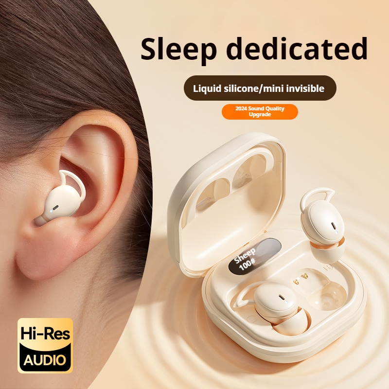 Wireless Earbuds Case - M72 มินิหูฟังไร้สายแบบพกพาบลูทูธหูฟังชนิดใส่ในหูลดเสียงรบกวนหูฟังสำหรับนอนหลับที่มองไม่เห็นชุดหูฟังเพลงสเตอริโอไฮไฟสเตอริโอ