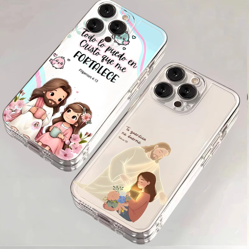Xiaomi Phone Accessories - การ์ตูนพระเยซูและฉันพระคัมภีร์พิมพ์เคสโทรศัพท์สำหรับ Xiaomi Redmi Note 14 13