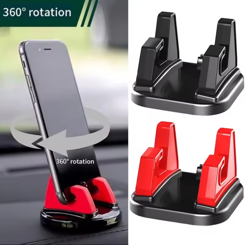 Phone Accessories And Electronics - ที่วางโทรศัพท์มือถือในรถยนต์แบบหมุนได้ 360 องศา ติดตั้งบนแผงหน้าปัด ใช้ได้กับโทรศัพท์มือถือทุกรุ่น อุปกรณ์เสริมในรถยนต์
