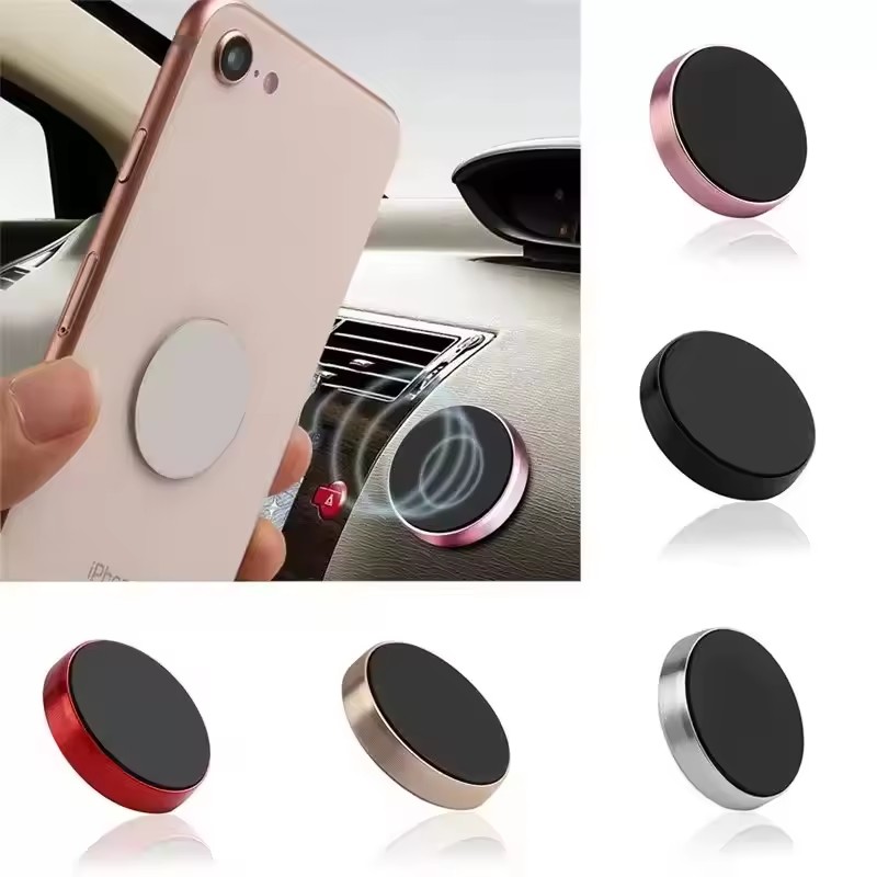 Xiaomi Phone Accessories - ที่วางโทรศัพท์ในรถยนต์แบบแม่เหล็ก ที่วางโทรศัพท์ในรถยนต์แบบสากลสำหรับไอโฟน เสี่ยวมี่ หัวเว่ย ซัมซุงแดชบอร์ดติดผนังสติกเกอร์แม่เหล็กติดรถยนต์