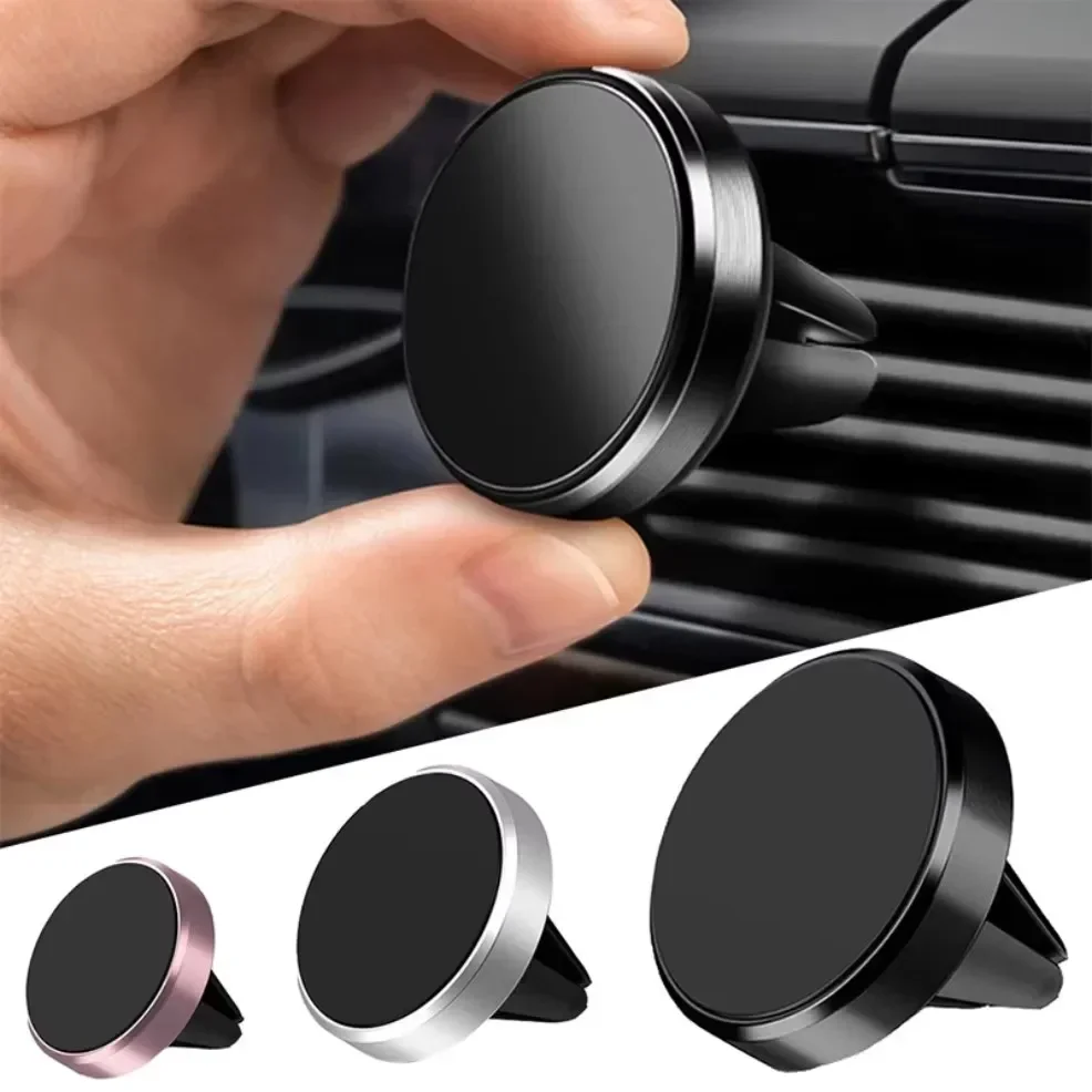 Phone Accessories Useful - ที่ยึดโทรศัพท์ในรถยนต์แบบแม่เหล็ก สำหรับติดตั้งในช่องระบายอากาศในรถยนต์ ใช้ได้กับโทรศัพท์มือถือทุกรุ่น ที่วางโทรศัพท์แบบแม่เหล็กสำหรับ iPhone และ