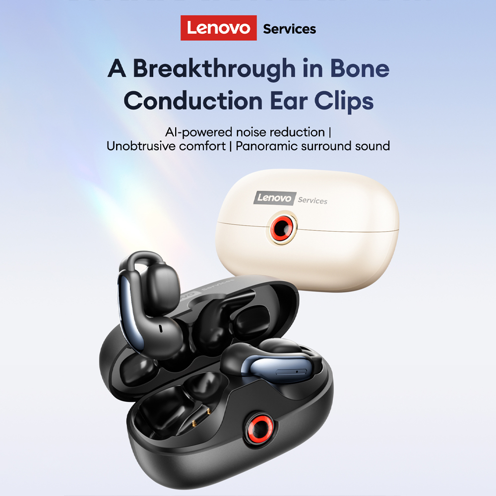 เลอโนโว LES-108 หูฟังแบบหนีบหู - Wireless Earbuds Case บทวิจารณ์และราคา