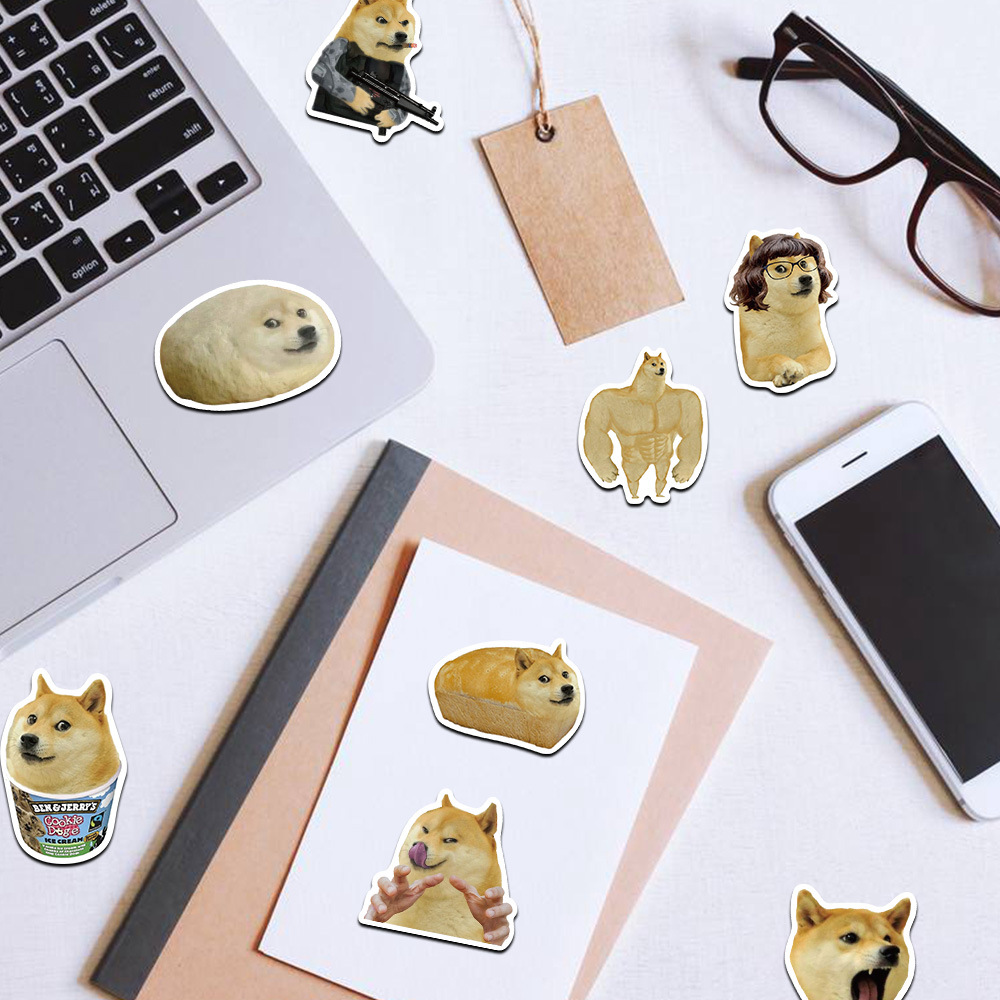 สติกเกอร์ลายตลก Doge MEME 50 ช - Phone Accessories For Kids บทวิจารณ์และราคา