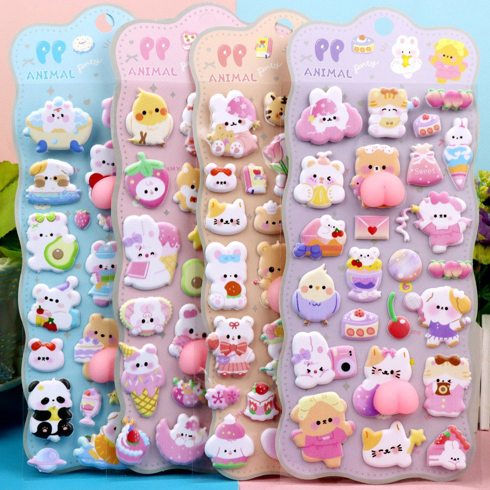 สติกเกอร์นูน 3 มิติ ลายการ์ตูน - Phone Accessories For Kids บทวิจารณ์และราคา
