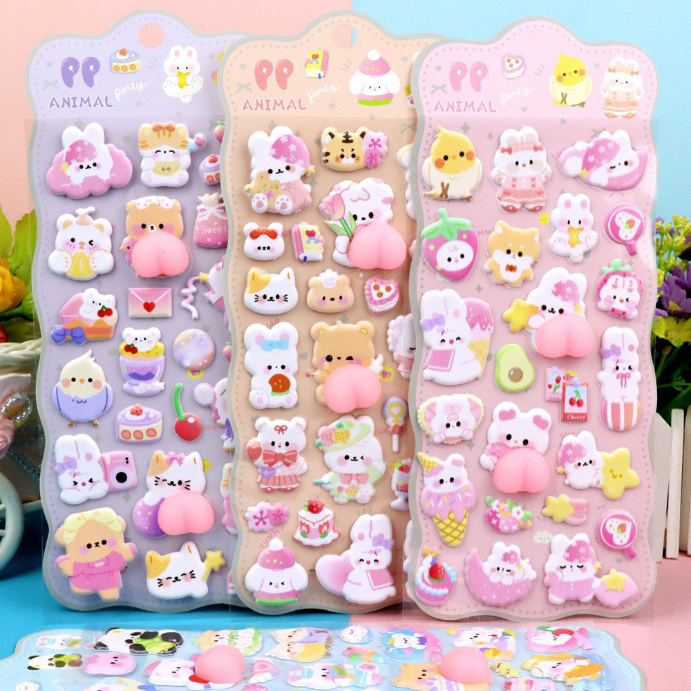 สติกเกอร์นูน 3 มิติ ลายการ์ตูน - Phone Accessories For Kids บทวิจารณ์และราคา