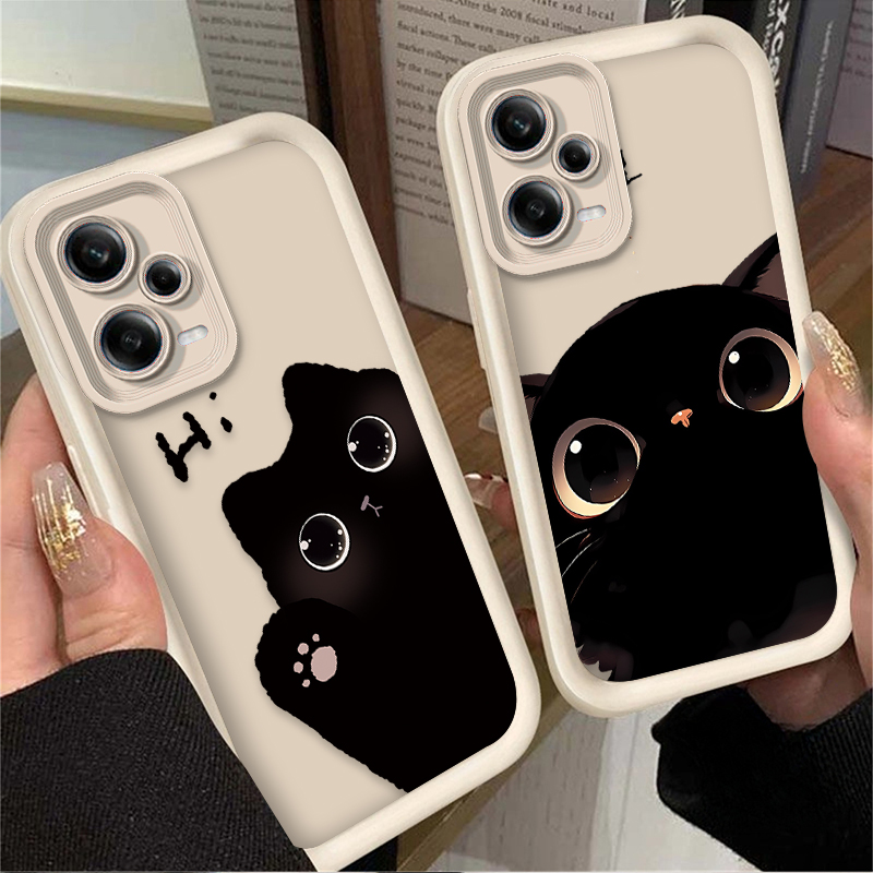 เคสโทรศัพท์ลายแมวน่ารักตาโต สำ - Xiaomi Phone Accessories บทวิจารณ์และราคา