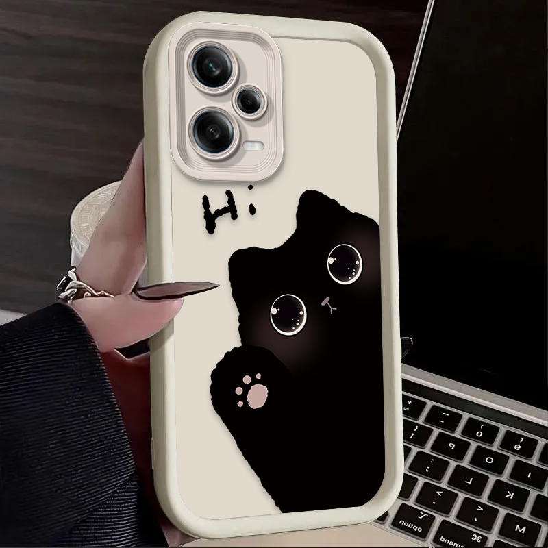 เคสโทรศัพท์ลายแมวน่ารักตาโต สำ - Xiaomi Phone Accessories บทวิจารณ์และราคา