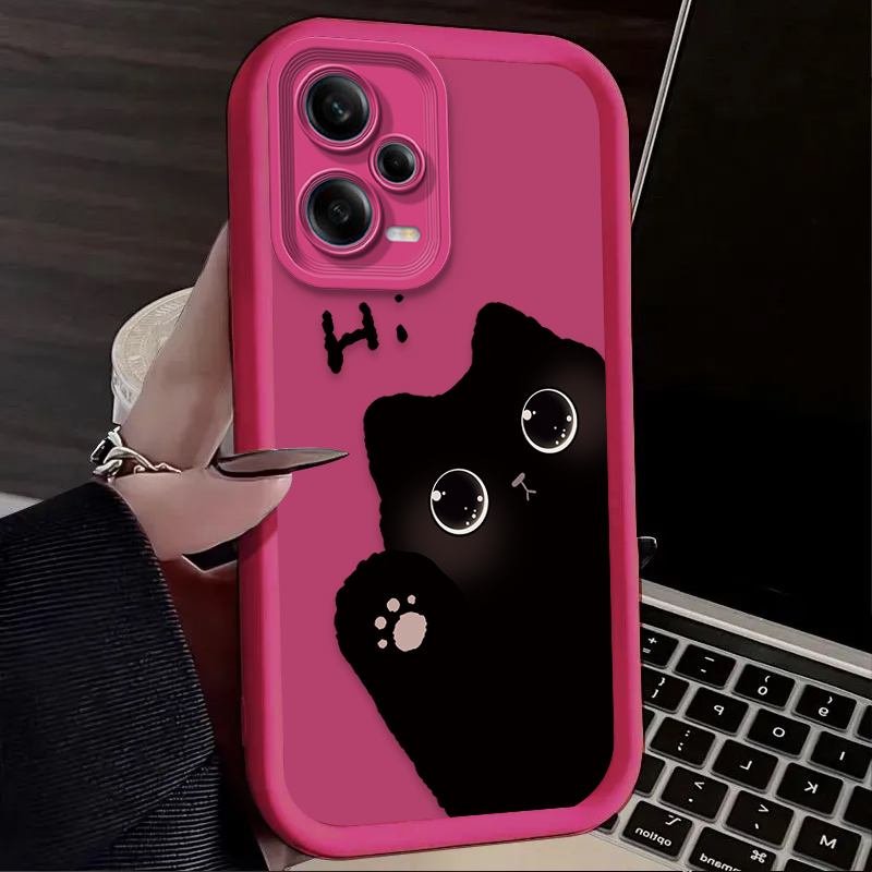 เคสโทรศัพท์ลายแมวน่ารักตาโต สำ - Xiaomi Phone Accessories บทวิจารณ์และราคา