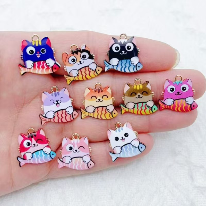 จี้โลหะผสมลายการ์ตูนแมวน่ารักก - Phone Accessories Cute บทวิจารณ์และราคา