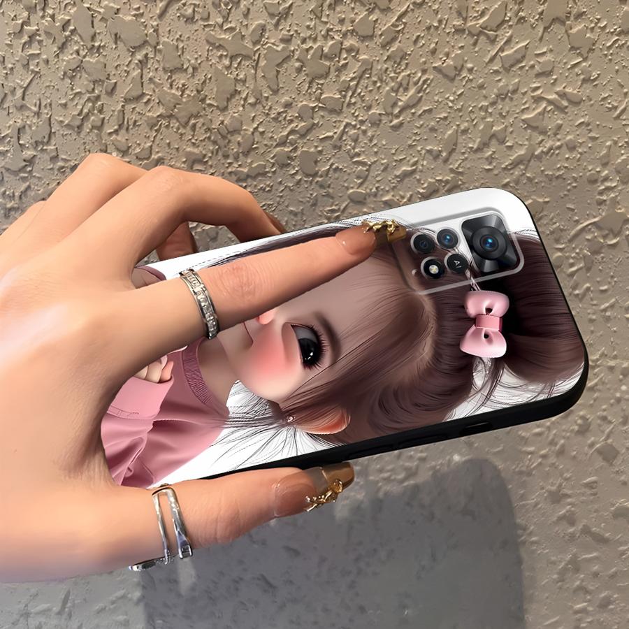 เคสโทรศัพท์ลายการ์ตูนสาวน้อยสำ - Xiaomi Phone Accessories บทวิจารณ์และราคา