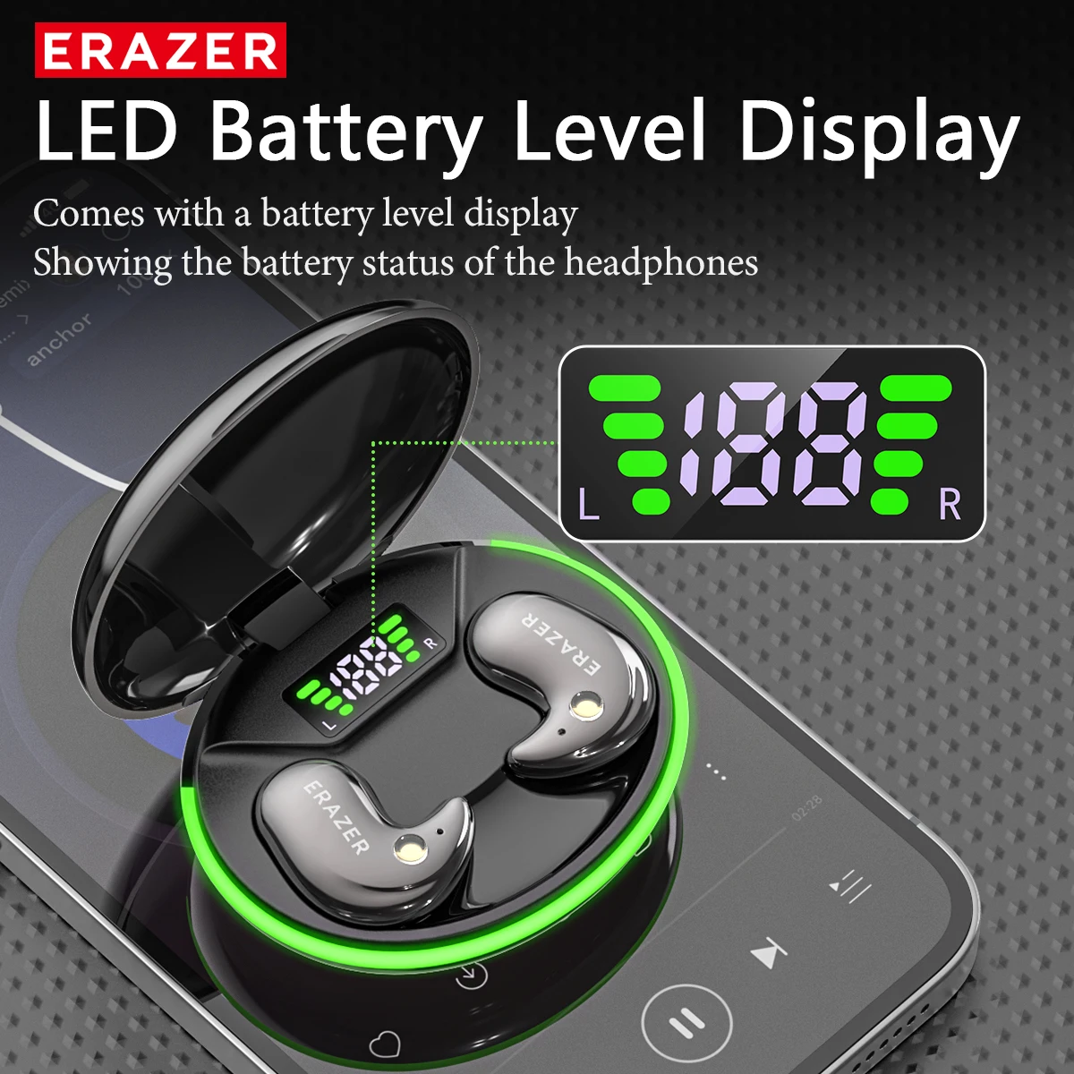 หูฟังบลูทูธแบบอินเอียร์ EARZER - Wireless Earbuds Case บทวิจารณ์และราคา