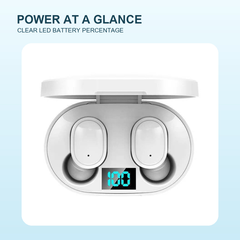 จอแสดงผลดิจิตอล TWS บลูทูธ 5.0 - Wireless Earbuds Case บทวิจารณ์และราคา