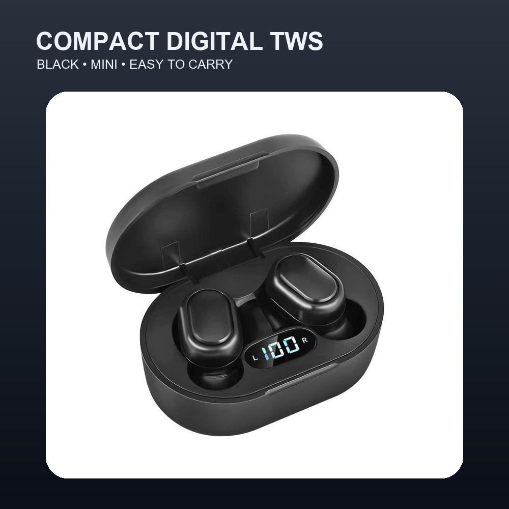 จอแสดงผลดิจิตอล TWS บลูทูธ 5.0 - Wireless Earbuds Case บทวิจารณ์และราคา