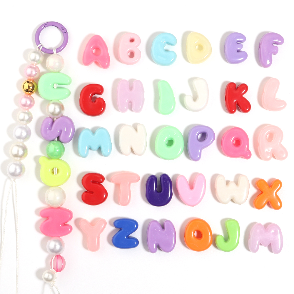 ลูกปัดตัวอักษรภาษาอังกฤษอะคริล - Phone Accessories And Electronics บทวิจารณ์และราคา