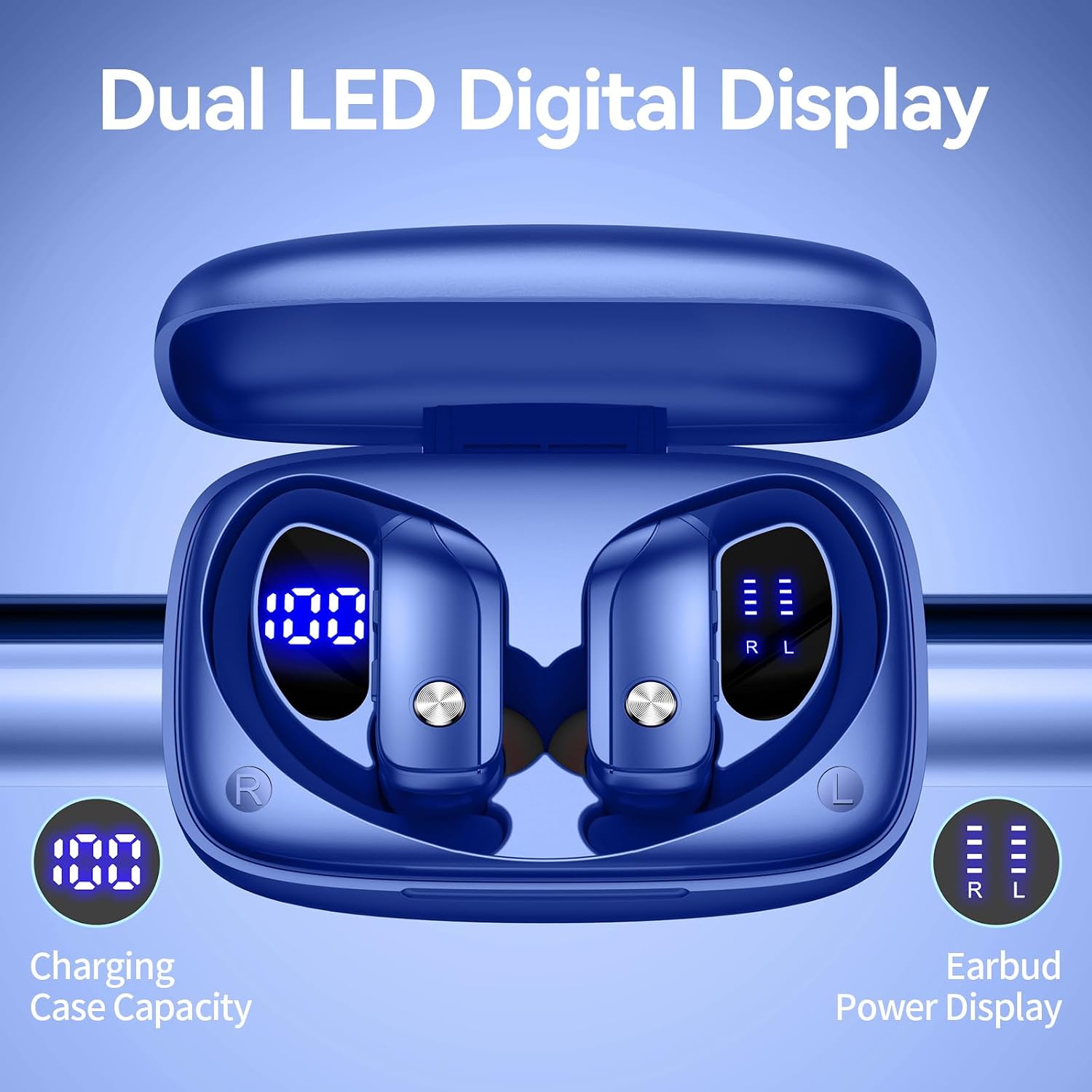 หูฟังไร้สายพร้อมเคสแสดงผล LED  - Wireless Earbuds Case บทวิจารณ์และราคา